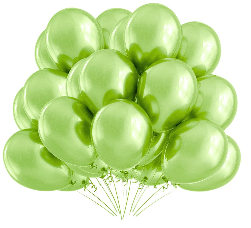 BIO Luftballons Hellgrün • MADE IN EU • Zertifiziert nachhaltige Bio Ballons • 100% Naturlatex