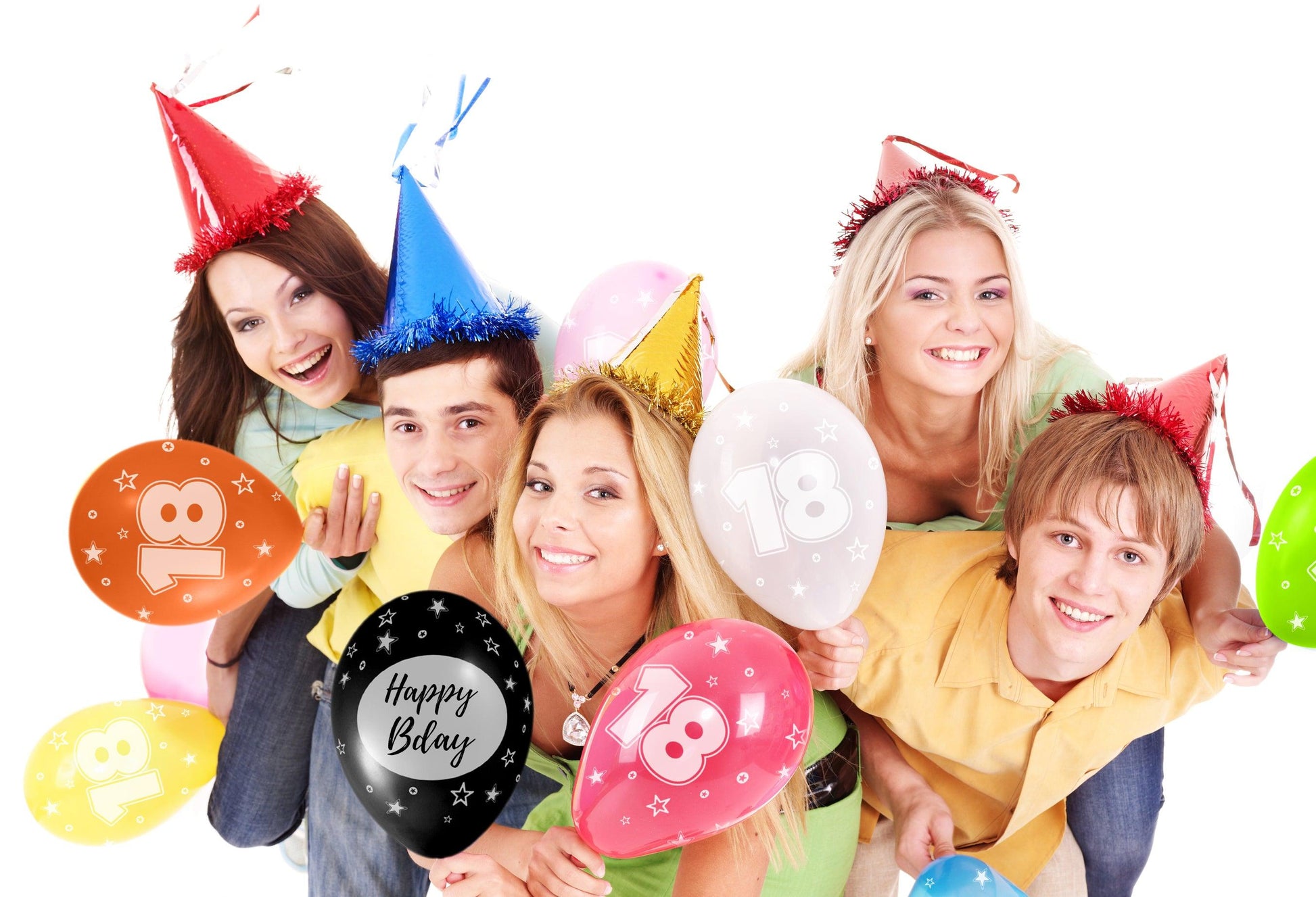 Zahlen Luftballons - Zahl 18 - 21 Ballons + Zubehör - Bastelbaer-Shop