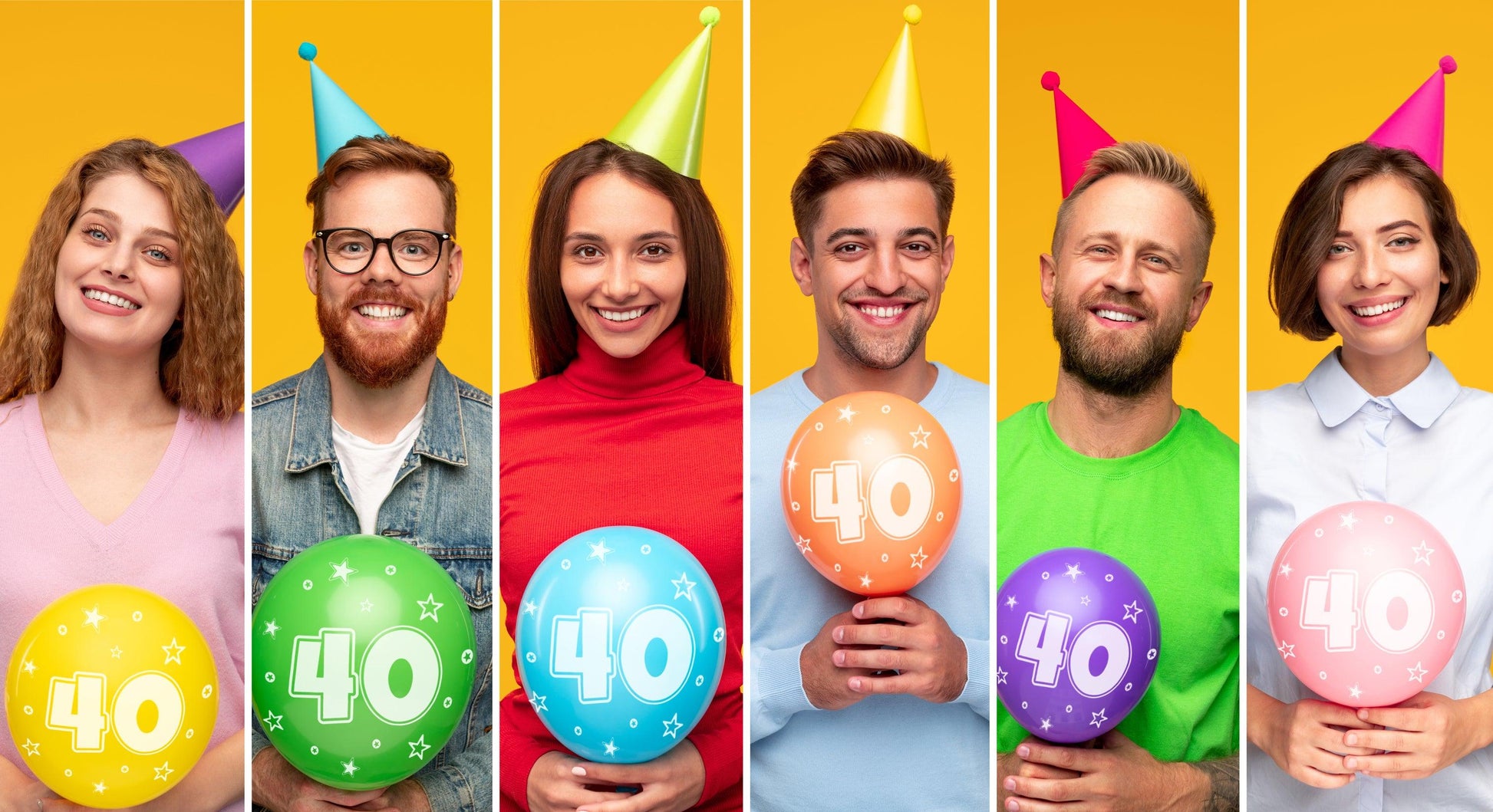 Zahlen Luftballons - Zahl 40 - 21 Ballons + Zubehör - Bastelbaer-Shop