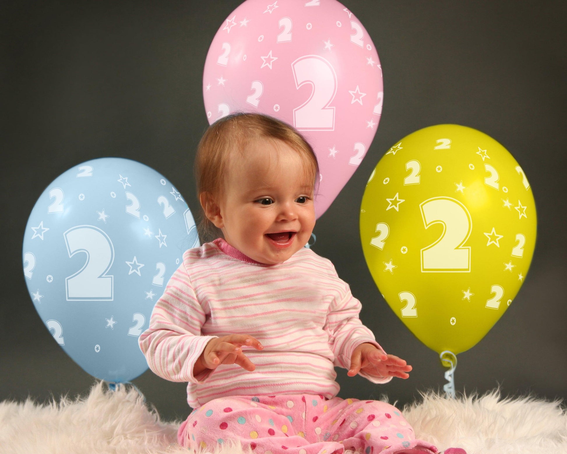 Zahlen Luftballons - Zahl 2 - 21 Ballons + Zubehör - Bastelbaer-Shop