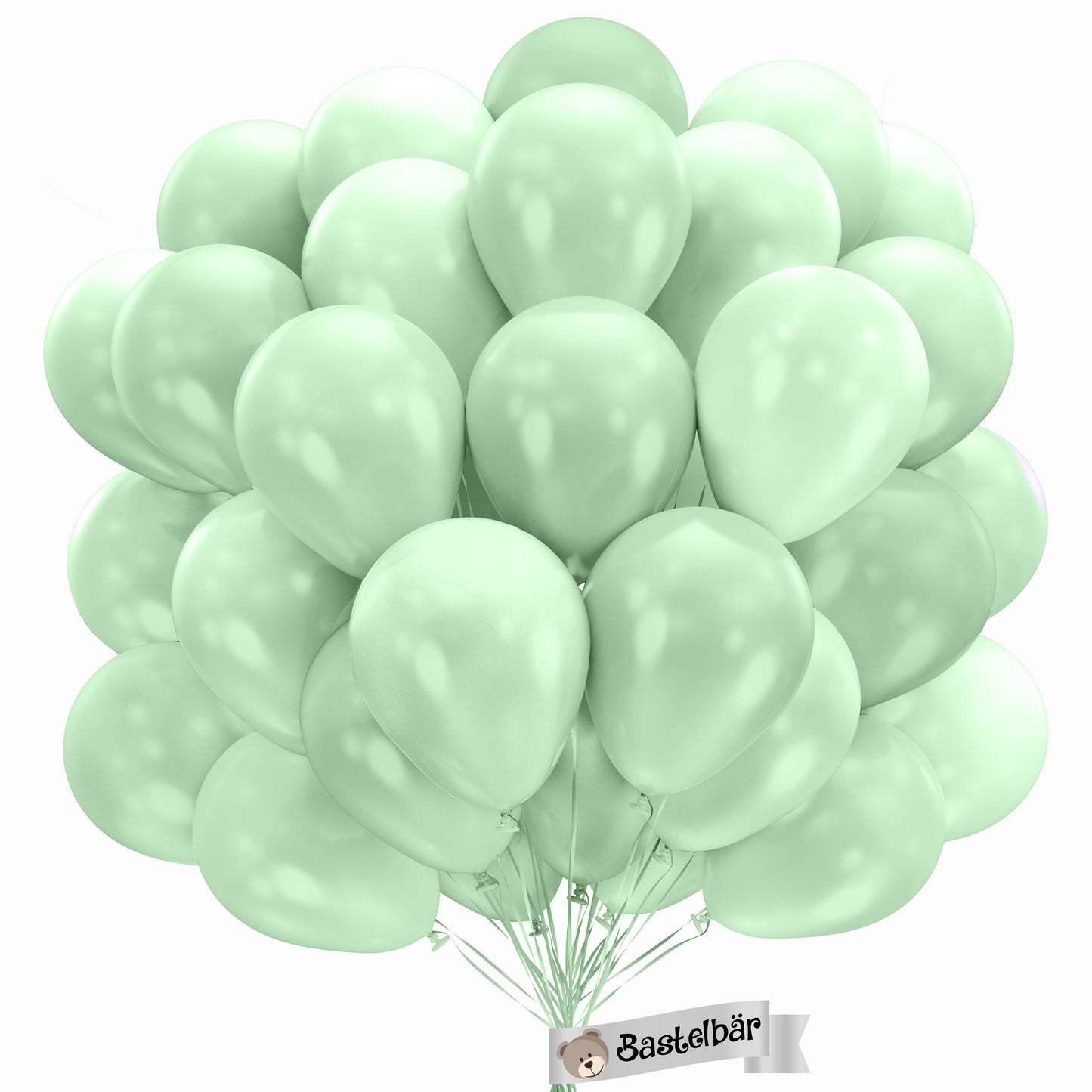 BIO Luftballons Mint • MADE IN EU • 100% Naturlatex