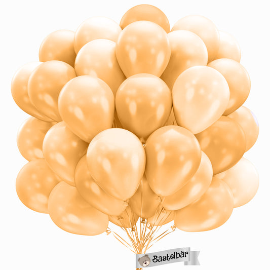 BIO Luftballons Apricot • MADE IN EU • 100% Naturlatex