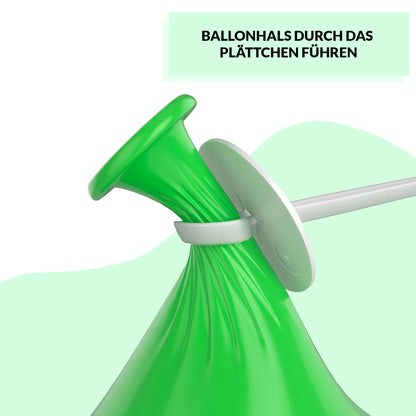 100 Premium Ballonverschlüsse für Helium