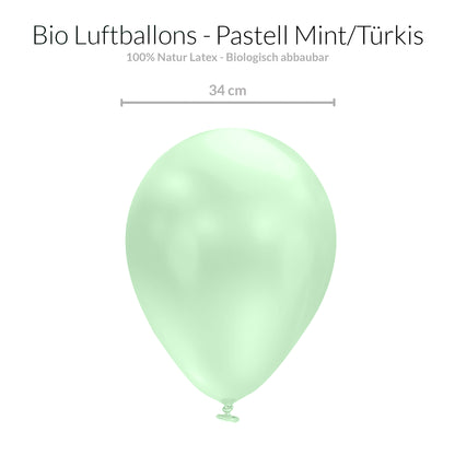 BIO Luftballons Mint • MADE IN EU • 100% Naturlatex