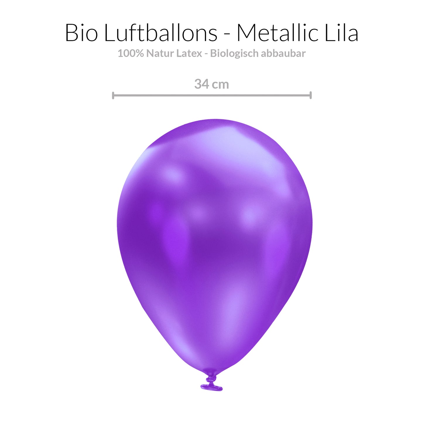 BIO Luftballons Lila • MADE IN EU • 100% Naturlatex