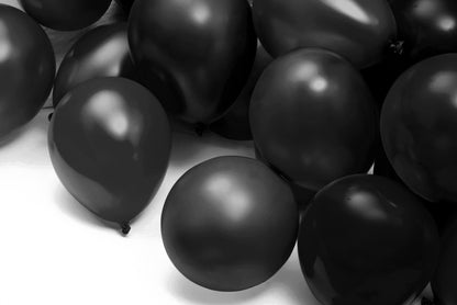 BIO Luftballons Schwarz • MADE IN EU 100% • Naturlatex