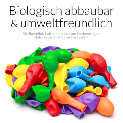 BIO Luftballons Hellgrün • MADE IN EU • Zertifiziert nachhaltige Bio Ballons • 100% Naturlatex