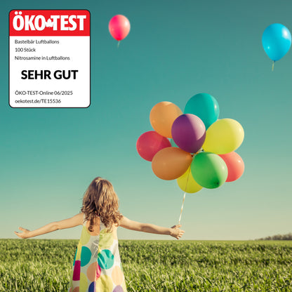 BIO Luftballons Geburtstag Bunt • MADE IN EU • ÖKO-TEST "SEHR GUT"