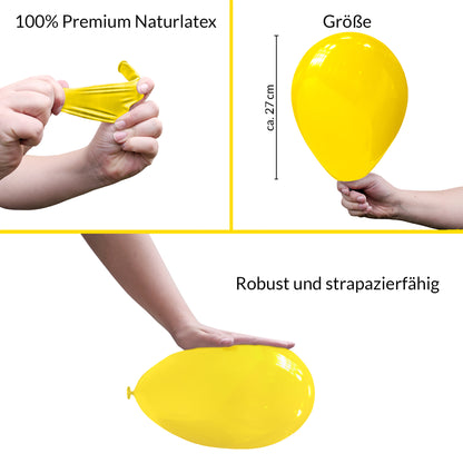 BIO Luftballons Geburtstag Bunt • MADE IN EU • ÖKO-TEST "SEHR GUT"