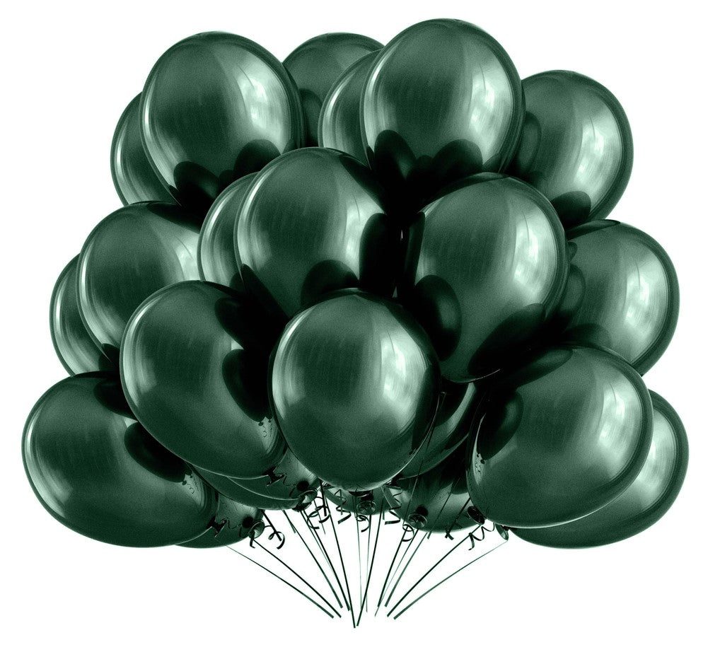 BIO Luftballons Dunkelgrün • MADE IN EU • 100% Naturlatex