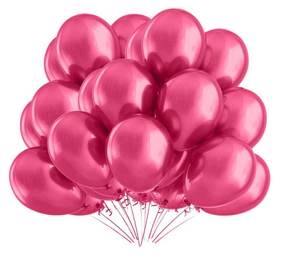 BIO Luftballons Pink Metallic • MADE IN EU • 100% Naturlatex