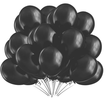BIO Luftballons Schwarz • MADE IN EU 100% • Naturlatex