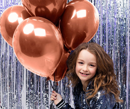 BIO Luftballons Rosegold Chrome/Glänzend • XXL 38cm • MADE IN EU