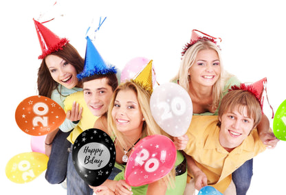 Zahlen Luftballons - Zahl 20 - 21 Ballons + Zubehör - Bastelbaer-Shop