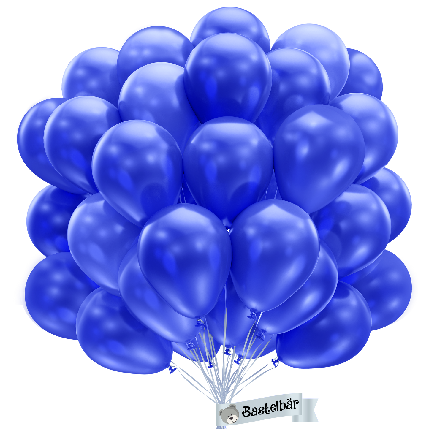 BIO Luftballons Blau • MADE IN EU • 100% Naturlatex