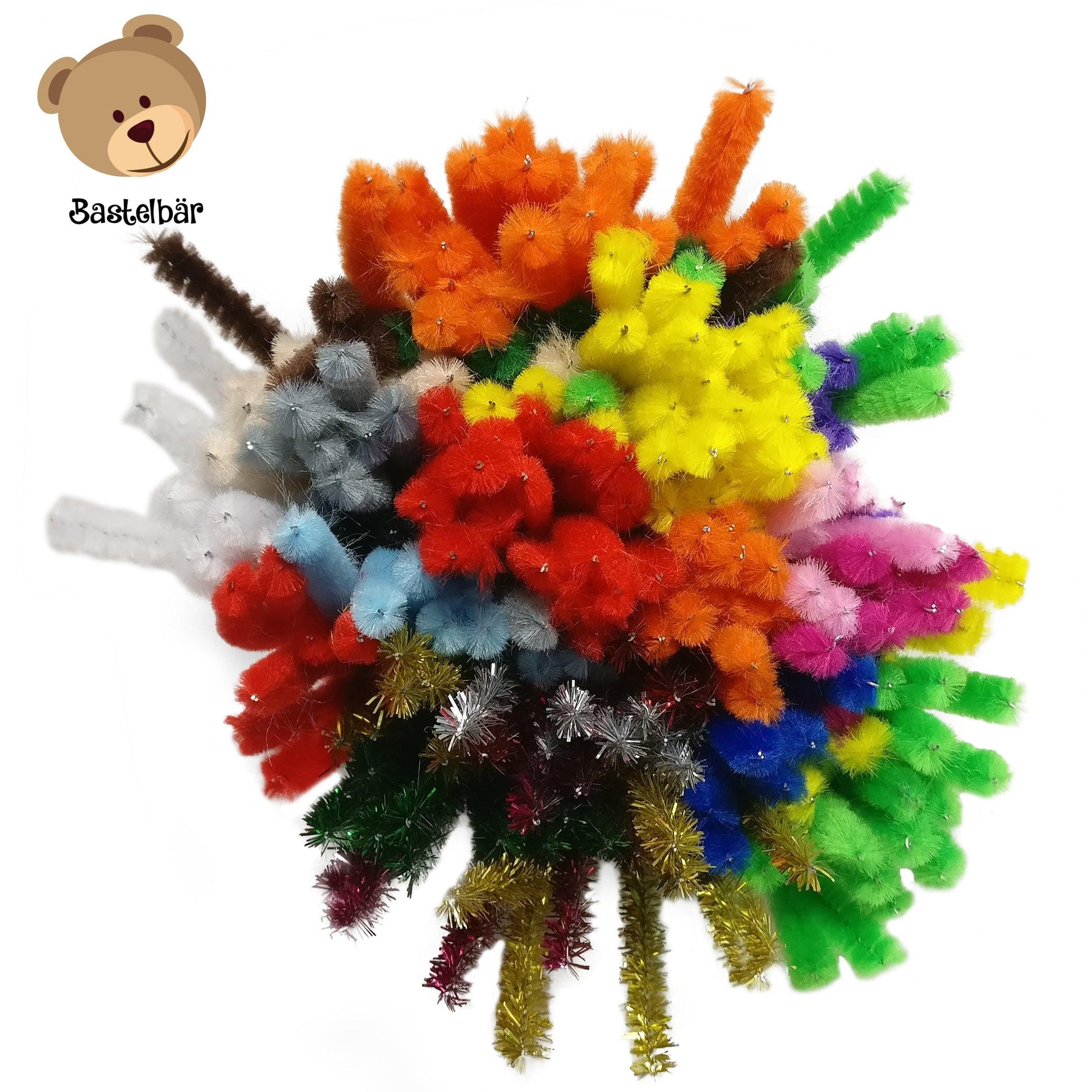 Pfeifenputzer 200 Pfeiffenreiniger in 20 Farben - Bastelbaer-Shop