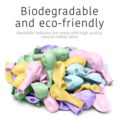 BIO Luftballons Macaron Mix• MADE IN EU • 100% Naturlatex