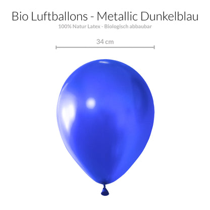 BIO Luftballons Blau • MADE IN EU • 100% Naturlatex
